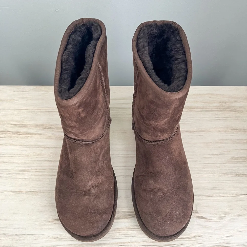 UGG Women’s Classic Short II Sheepskin Boots - Chocolate Brown